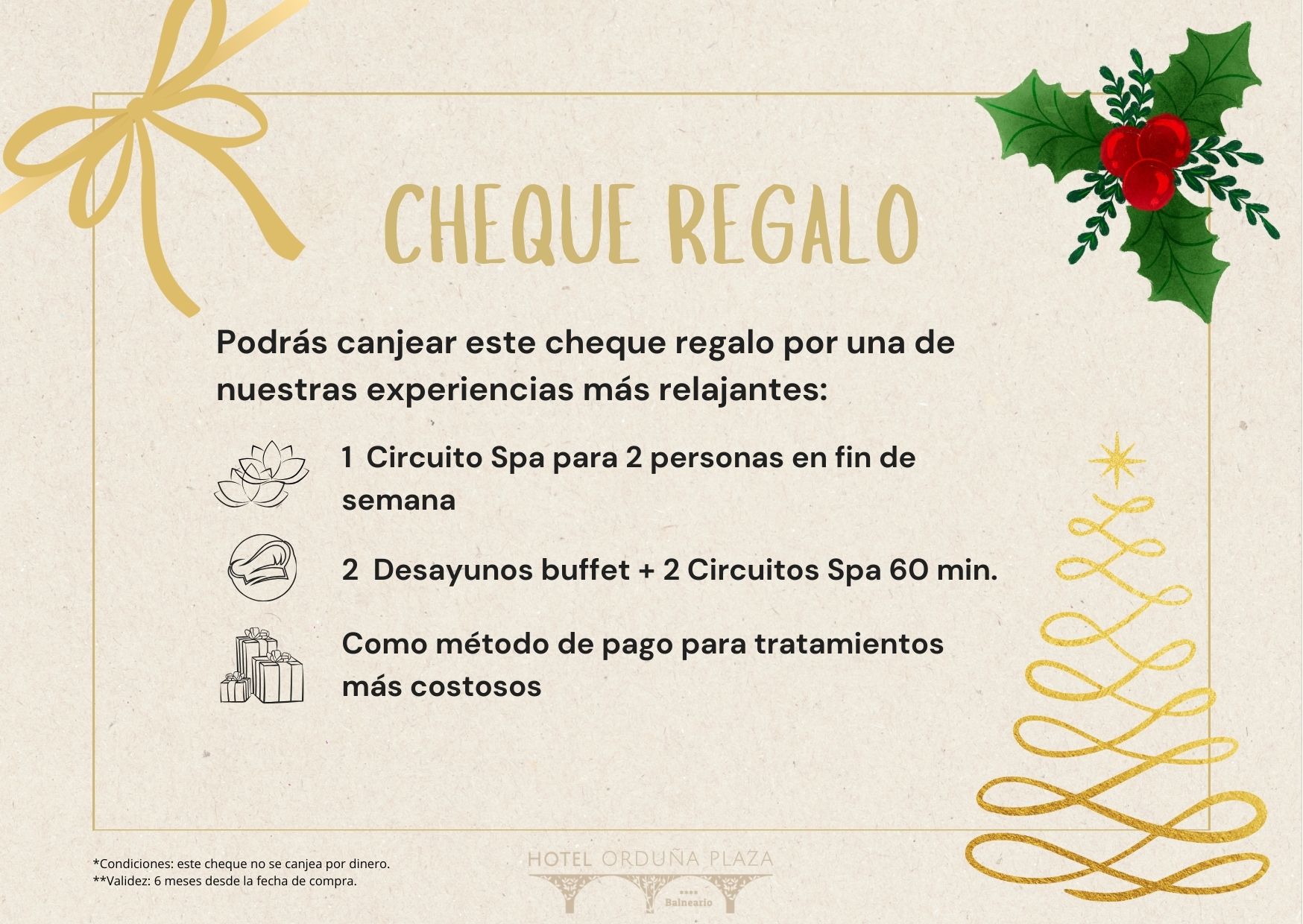 cheque regalo navidad 2024